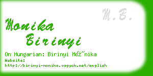 monika birinyi business card